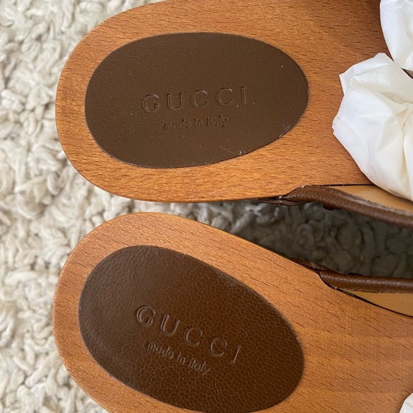 Gucci GG Monogrammed Clogs - never worn. - Picture 5 of 7